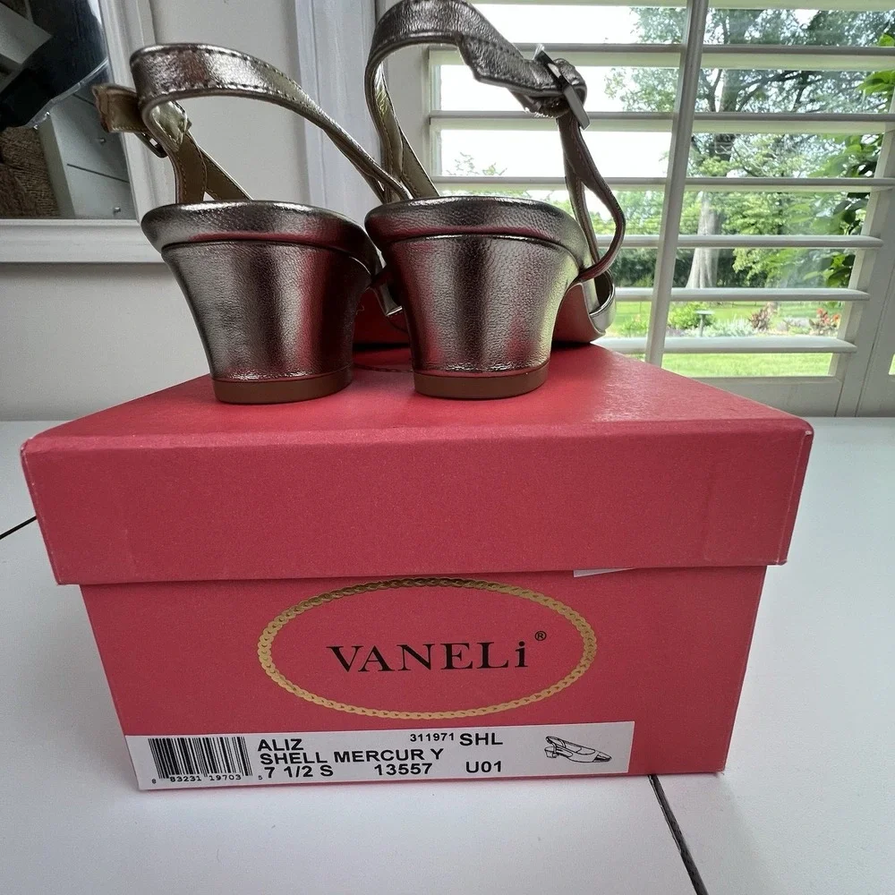 Van Eli Vaneli Aliz  Shell Mercury Slingback Women's Shoes Size 7.5S New In Box